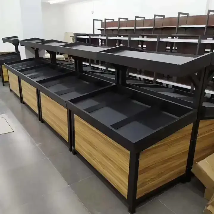 Supermarket shelves fruit and vegetable rack multilayer display shelves