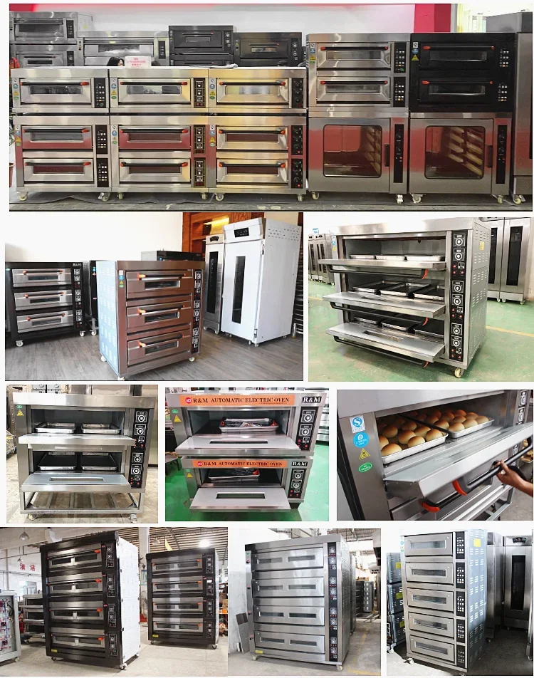 China large small industrial biscuit wholesale price baker cookie commercial bakery electric gas oven 2 deck for restaurant bake