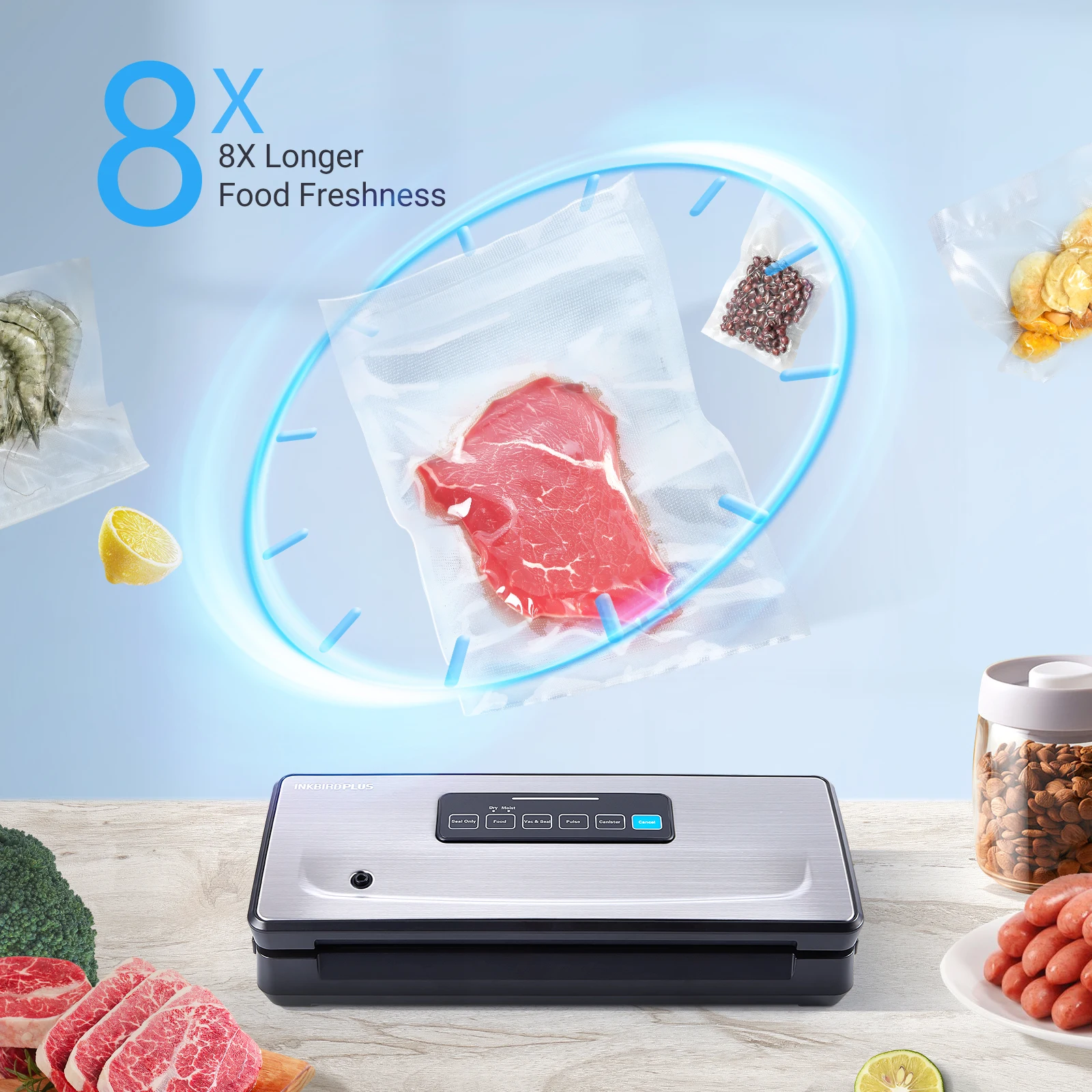 Food vacuum sealer bag sealer kitchen accessories packingsealer machine