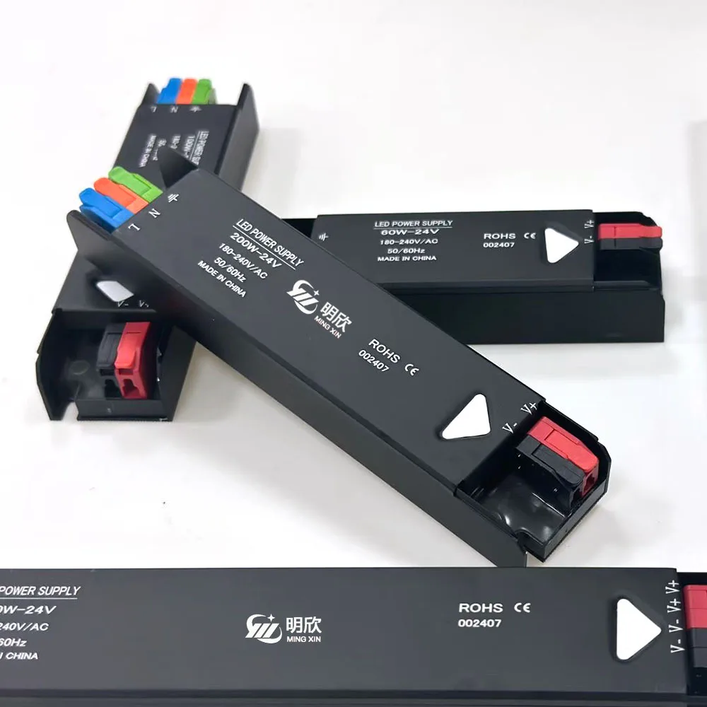 12V 24V Ultra Thin and Slim Led Power Supply 12V 24V 60W 100W 200W 300W 400W IP20 Led Driver Switching Power Supply AC DC smps