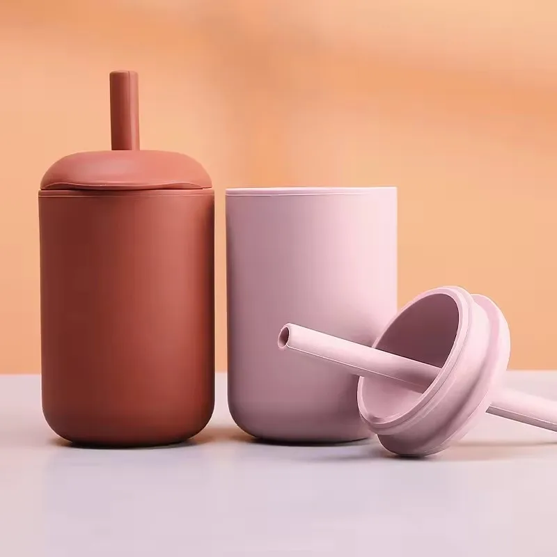 Eco-friendly Water Drinker Children Custom Drink Bottle School Portable Leakproof BPA Free Silicone Sports Kettle For Kids