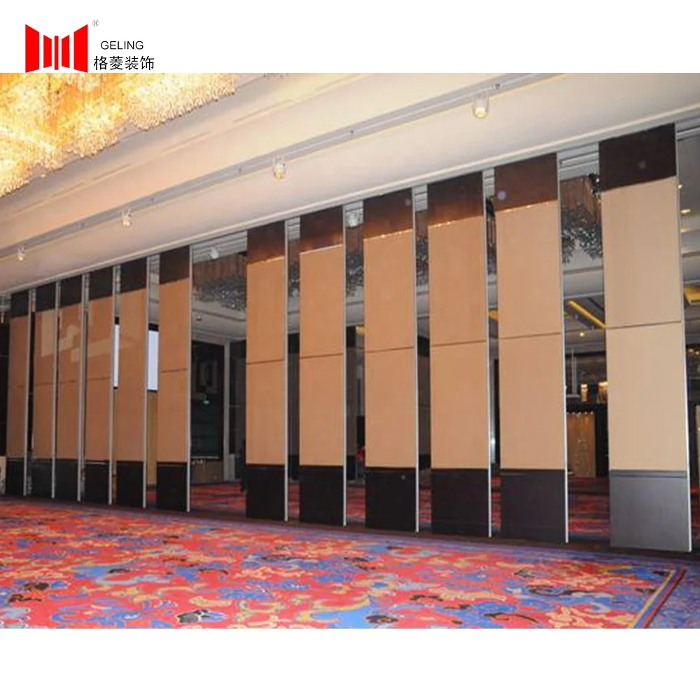 Banquet hall removable partitions acoustic folding sliding partition wall room separation folding partition wall price