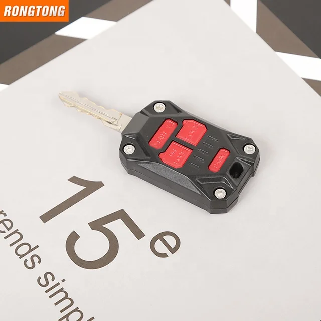 New Auto Accessories ABS Red Car Remote Key Cover Trim for Jeep JK 2007-2017