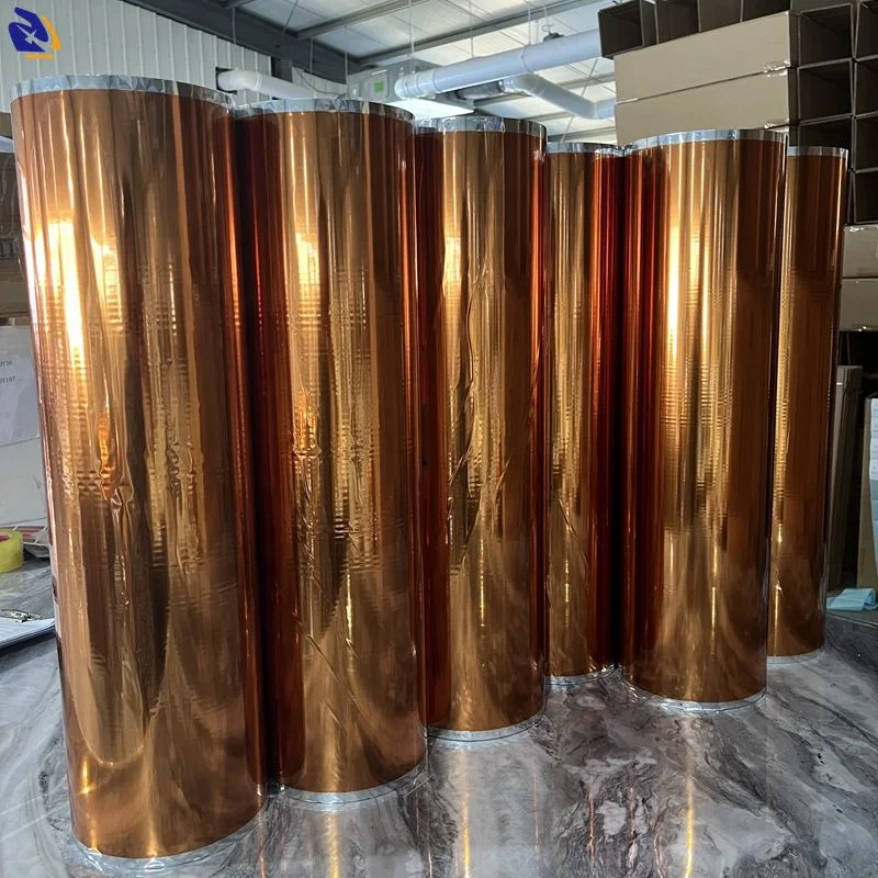 640mm Gold & Silver Mirror Hot Stamping Foils for Frame Use Popular PVC Classical Furniture Films Decoration Type