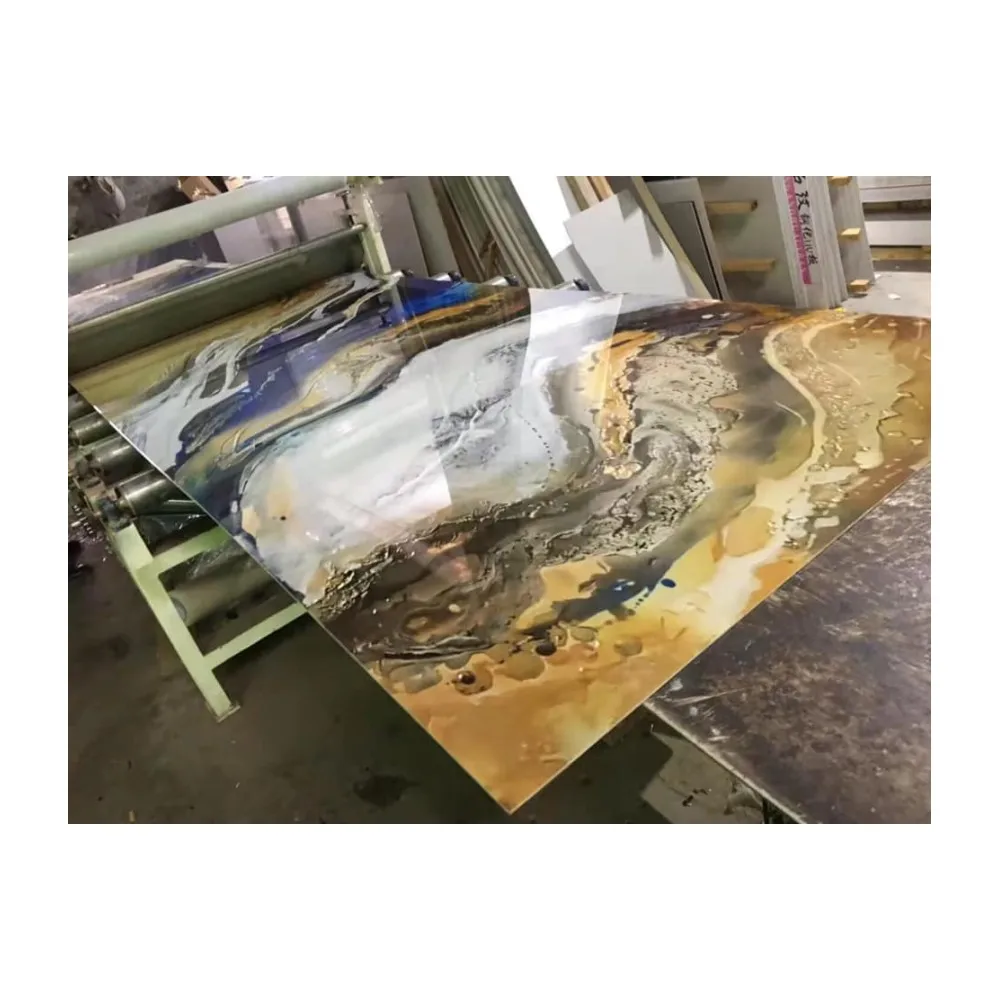 China New Building Materials Waterproof Bathroom Wall Covering Panels White Marble PVC Wall Cladding UV Sheets