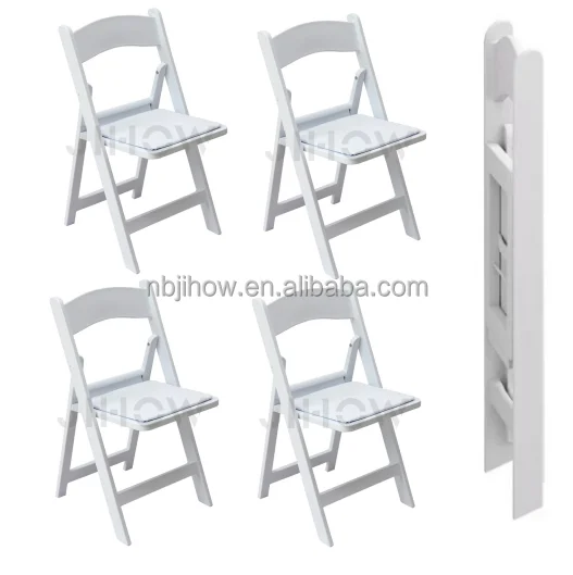 Factory white resin folding chairs for events  wimbledon chairs