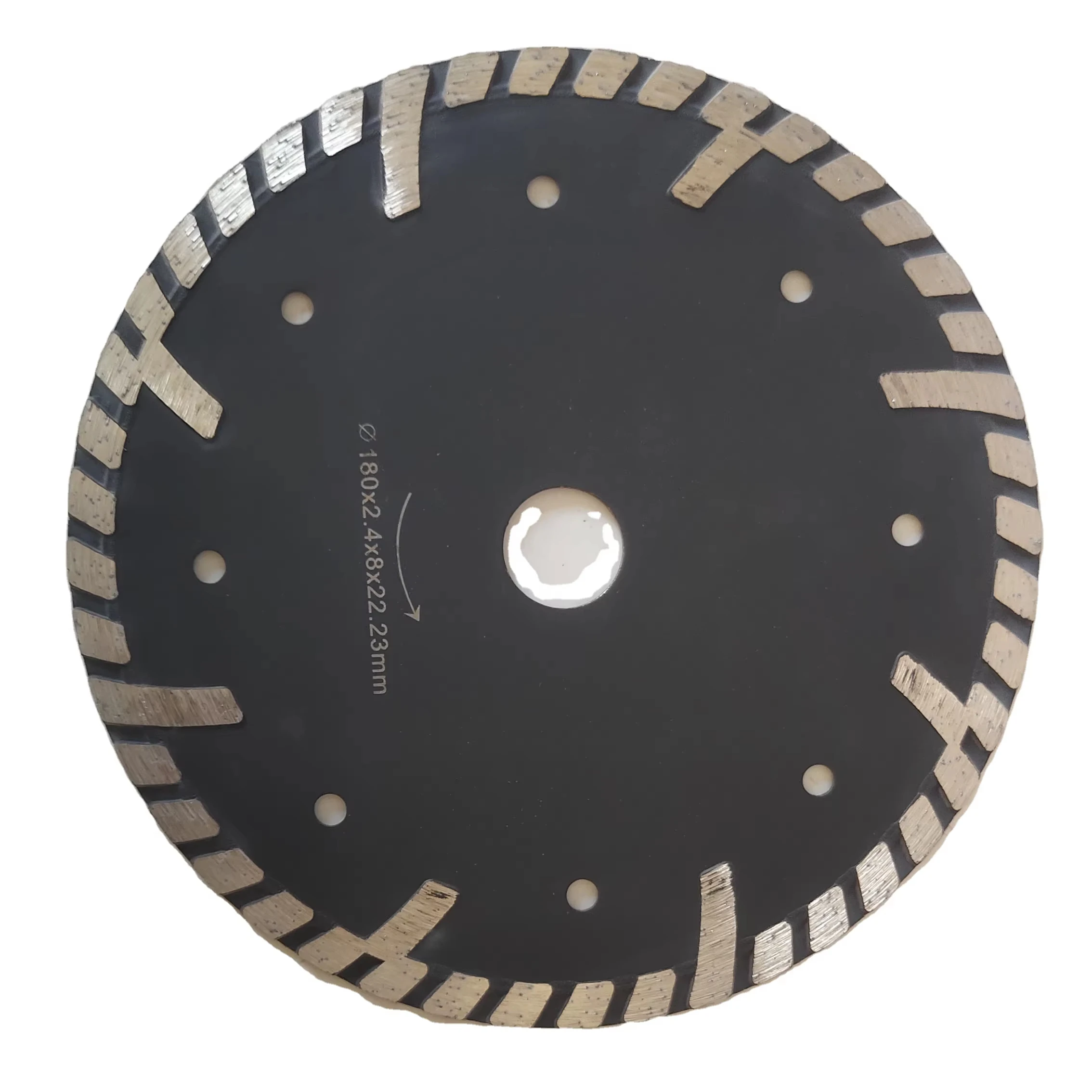 9inch 230mm M14 Protective Teeth Grinding Saw Blade Disc Wet/Dry Diamond Cutting Granite SandStone Concrete Industrial Hot Press