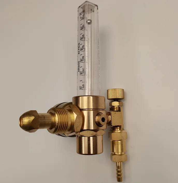 Argon Flowmeter  Regulator for MIG TIG welding 0-70CFH CGA580 Inlet