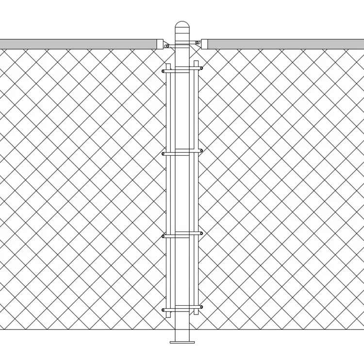 round 48mm 60mm 75mm 89mm galvanized chain link fence post