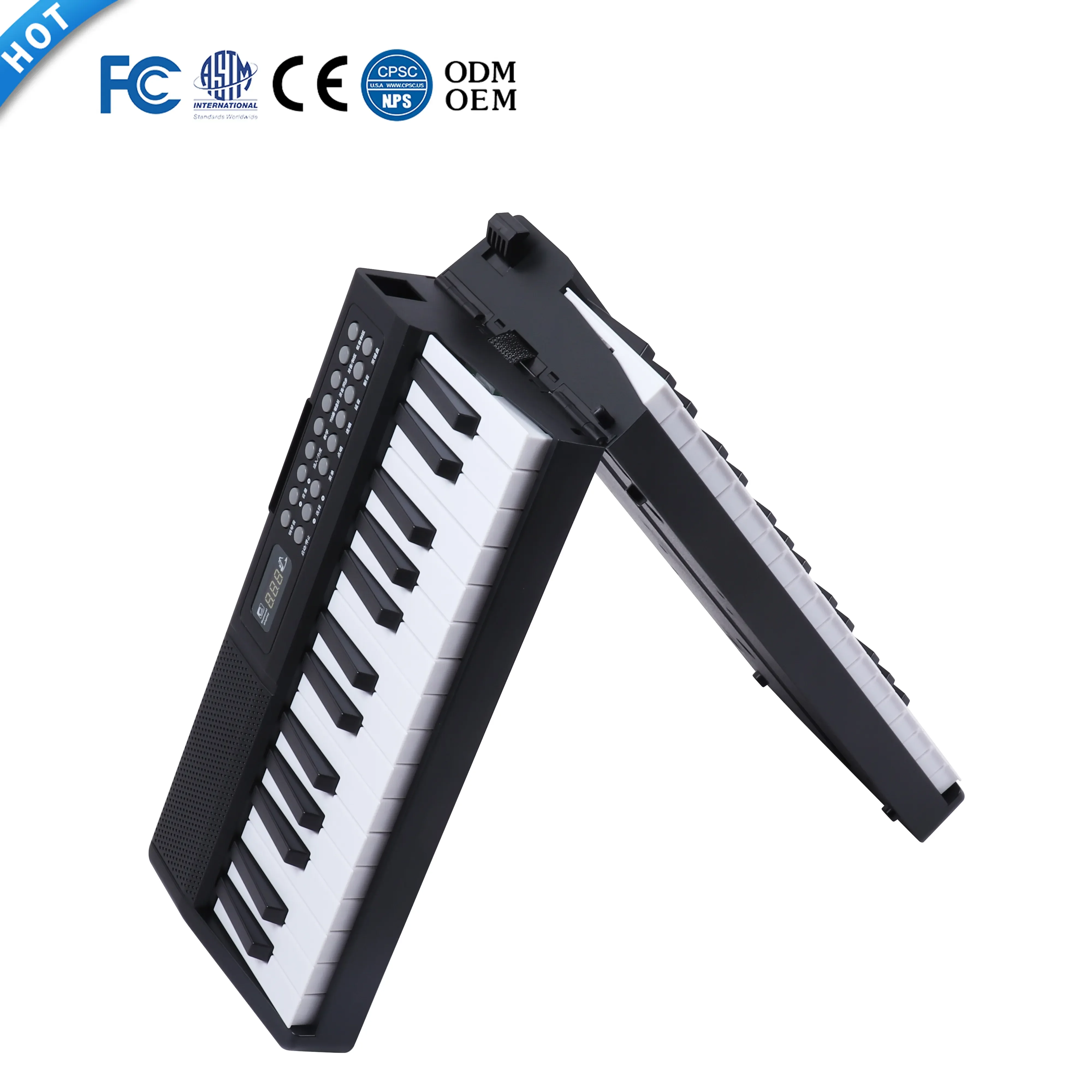 BADU New Musical Keyboard Digital Piano 61 Keys Foldable Touch Sensitive Keyboard Piano Synthesizer Teclados For Sale