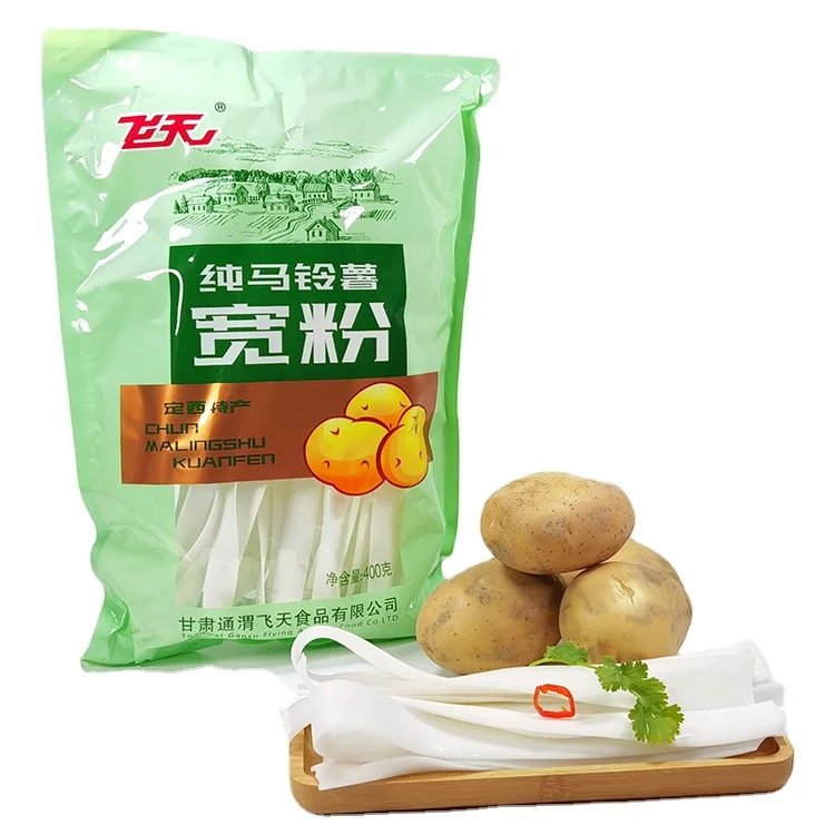 Оптовая продажа низкая цена Высококачественная Органическая плоская широкая вермишель для сладкого картофеля