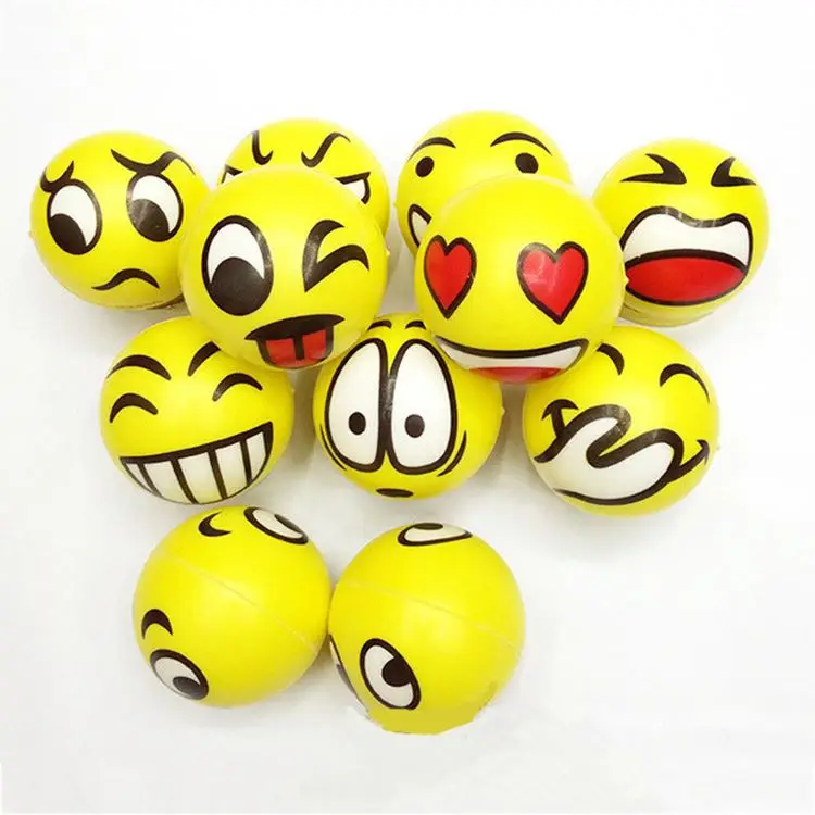 Promotional children toy Customized logo squeeze PU stress anti stress foam ball