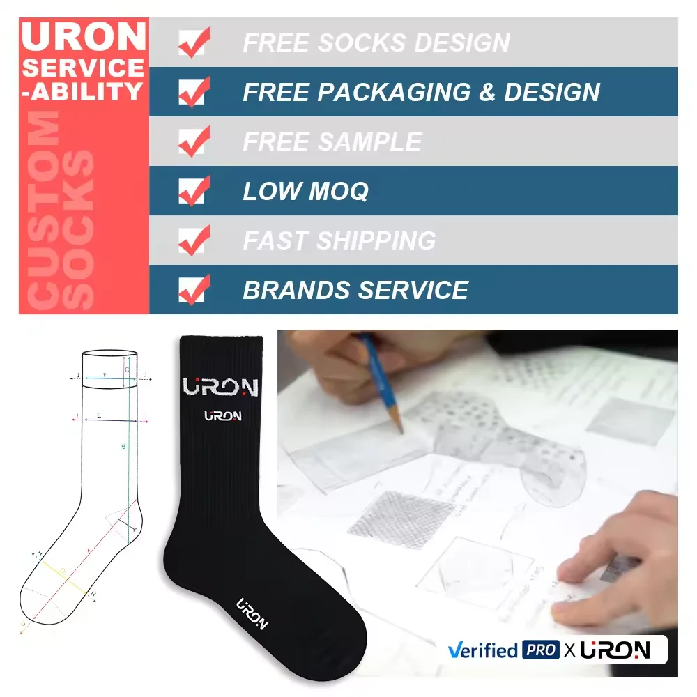 Street Fashion Custom Socks Letters Tube Cotton Socks for Men and Women Skateboarding Stockings HAD Black White Gray Custom Logo