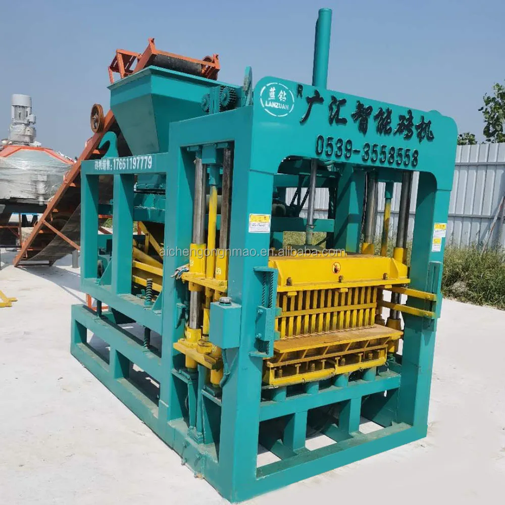 Aichen QT4-15 cement brick machine making automatic paver making machine automatic block making machines brick