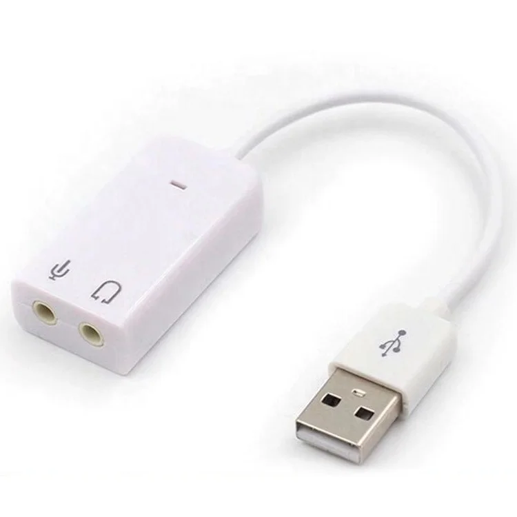 Разъем и воспроизведение аудио микрофон студия USB внешняя звуковая карта адаптер