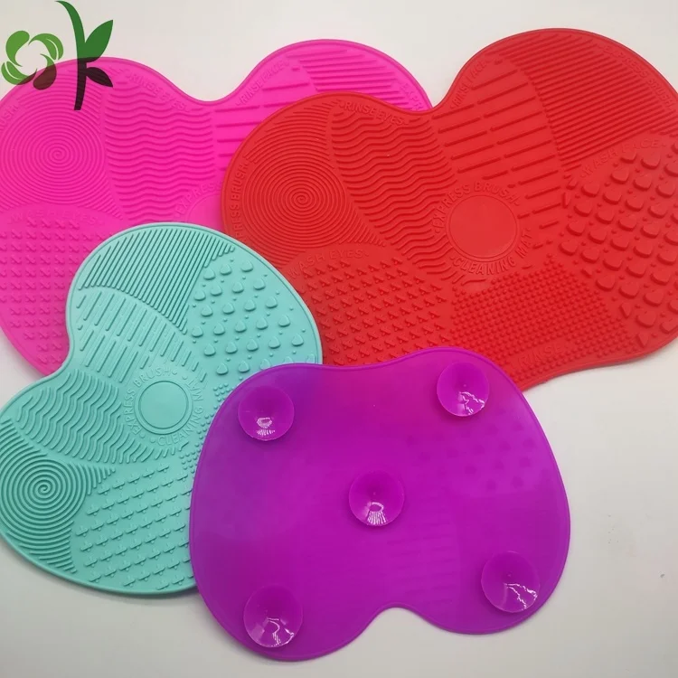  Силиконовый коврик OKSILICONE для чистки кистей макияжа 2 набора косметических портативный инструмент