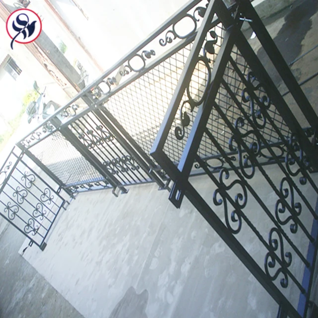 Handrail Indoor decorative staircase steel railings, lowes wrought iron railings, prefab metal staircase railings