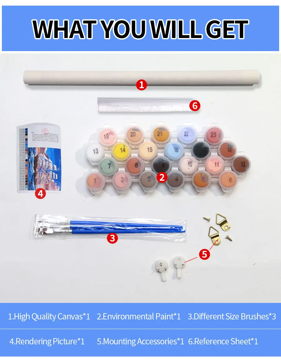 Wholesale Large Magic Night Landscape Paint by Number Kit for Adults DIY Canvas Painting for Beginners