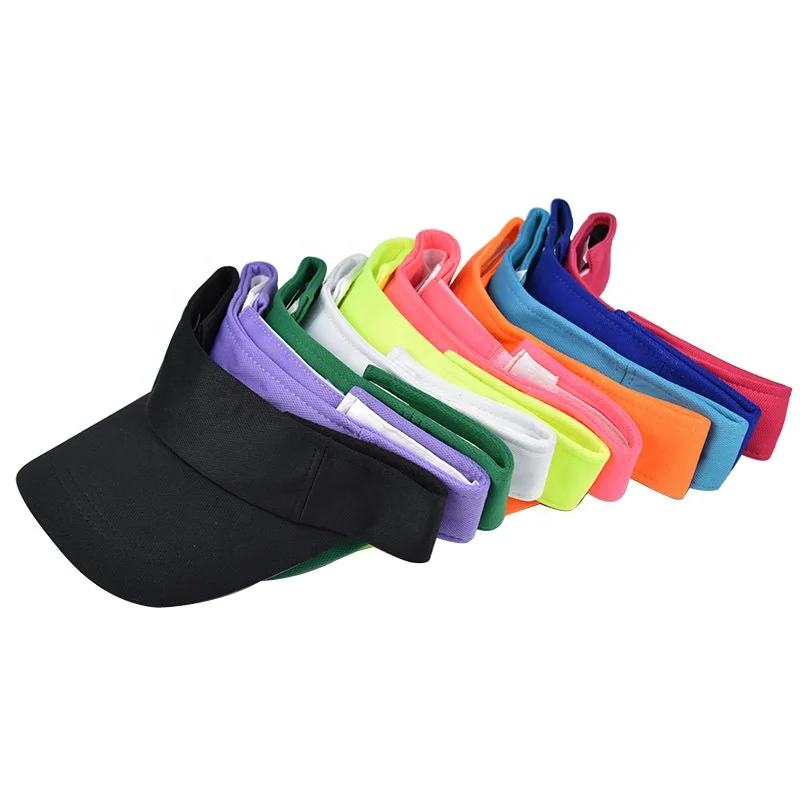Blank Sport Running Sun Visors Cap/Hat Custom Logo For Women Men