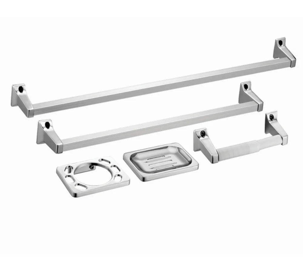 
 Комплект пластиковых аксессуаров для ванной комнаты, хромированные сантехнические фитинги из АБС-пластика, вешалка для полотенец  