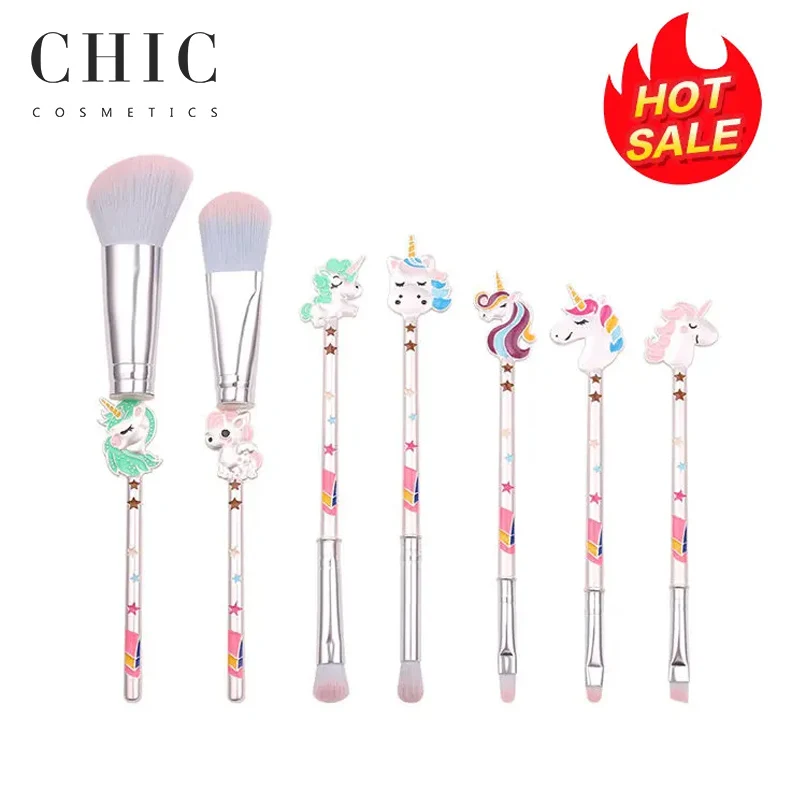 2024 New Japan Custom Logo Cute Pony metal Beauty Cosmetic Makeup Brush Set Synthetic Professional Best Quality OEM Makeup Tools