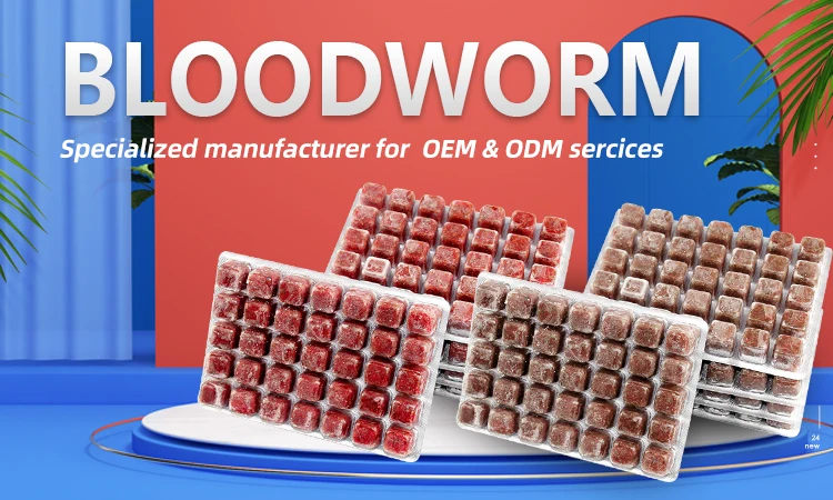 Frozen Bloodworms Frozen Red Worms Ornamental Fish Food