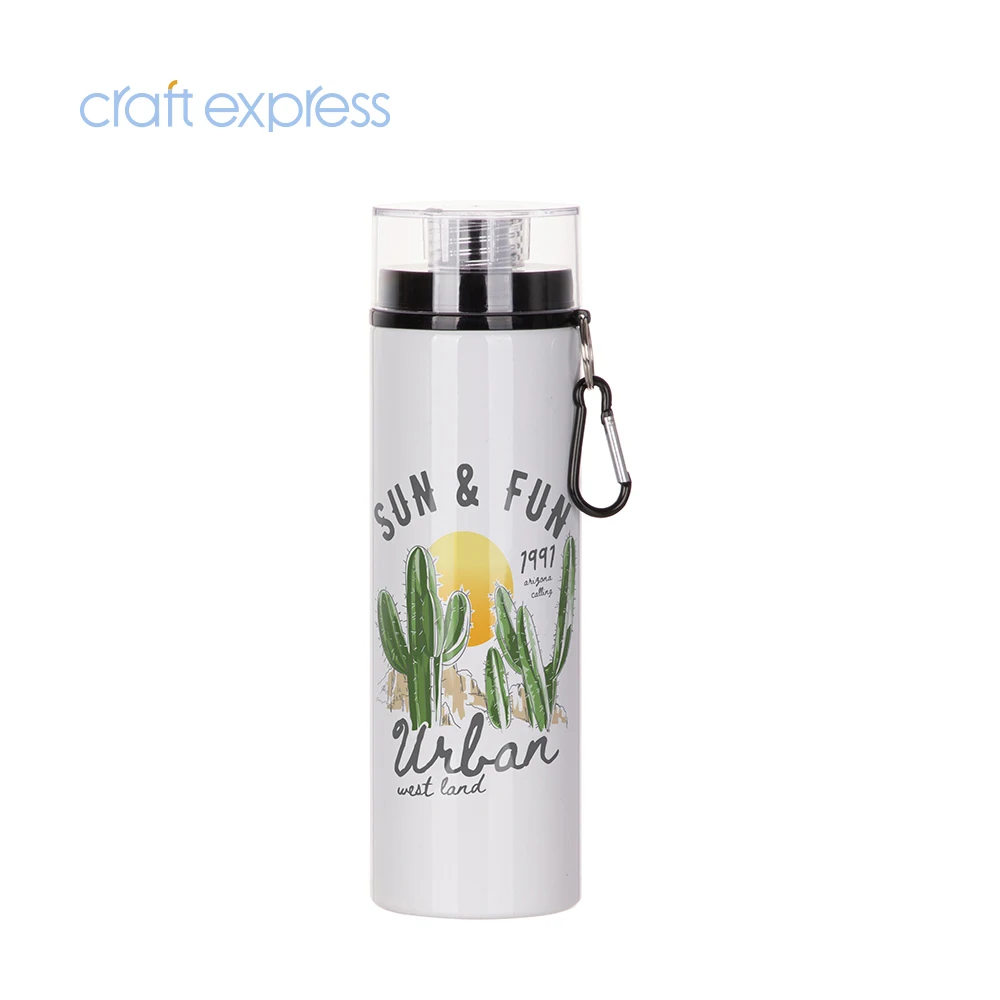 Craft Express Bulk Custom Personalized Sublimation Blanks 28oz 850ml White Aluminum Sports Water Bottle for Sublimation