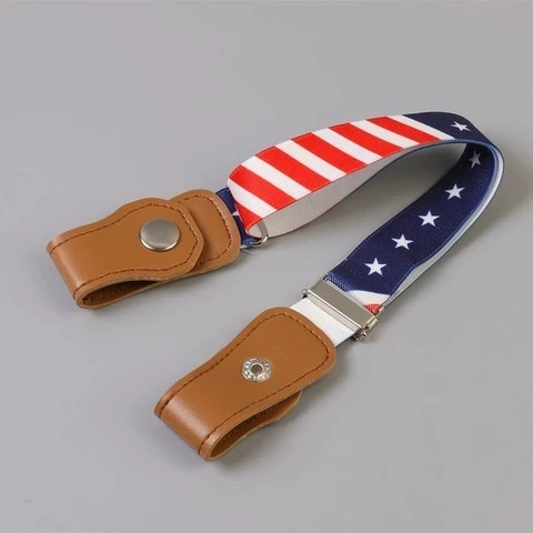 
Jeans Pants Kids Buckle-free Invisible Waist Elastic Belts No Buckle Stretch Belt 