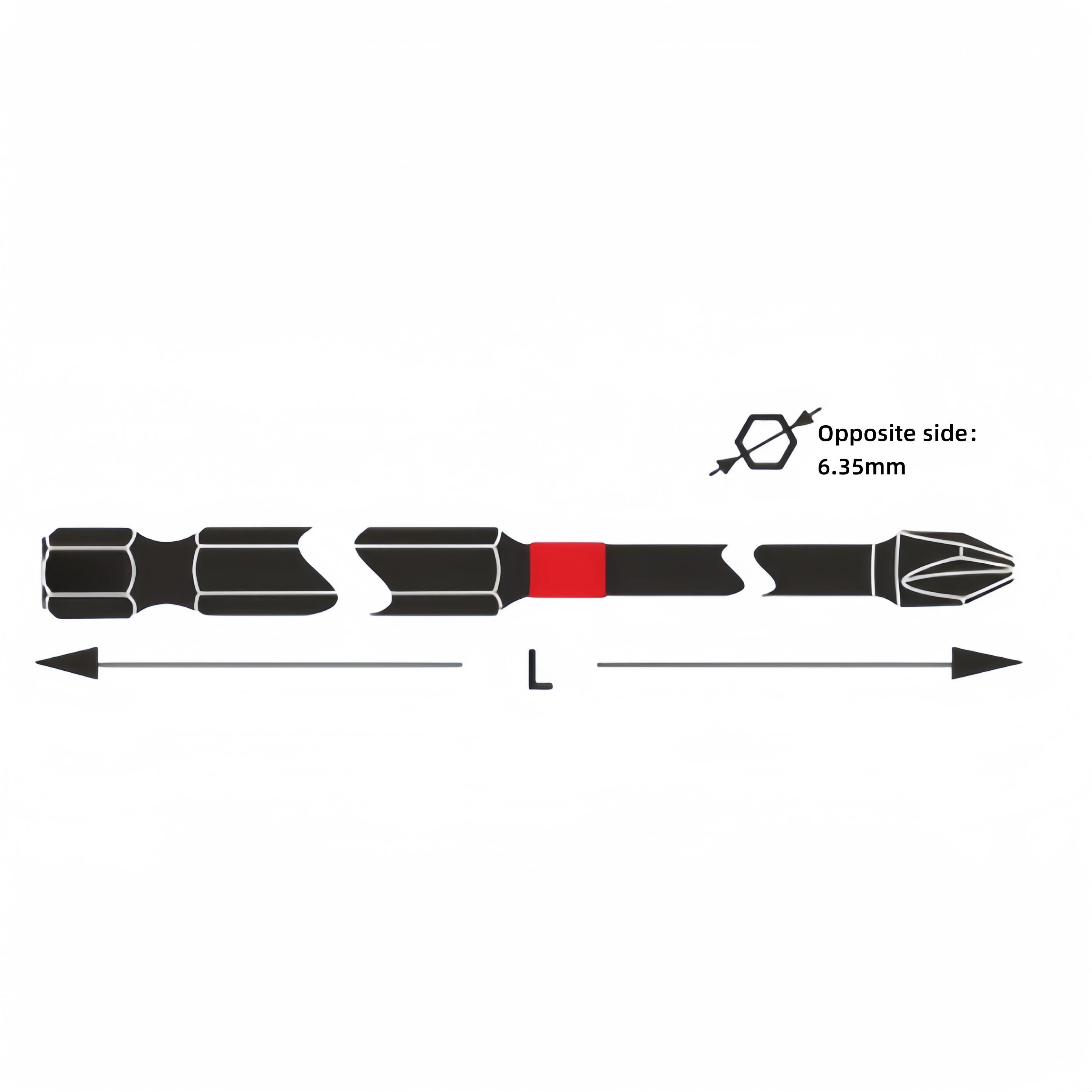 High-Performance Lightweight Single Head Hexagon Impact Bits Unique Design Hot Sale-Durable Magnetic Material Plastic/Acetate