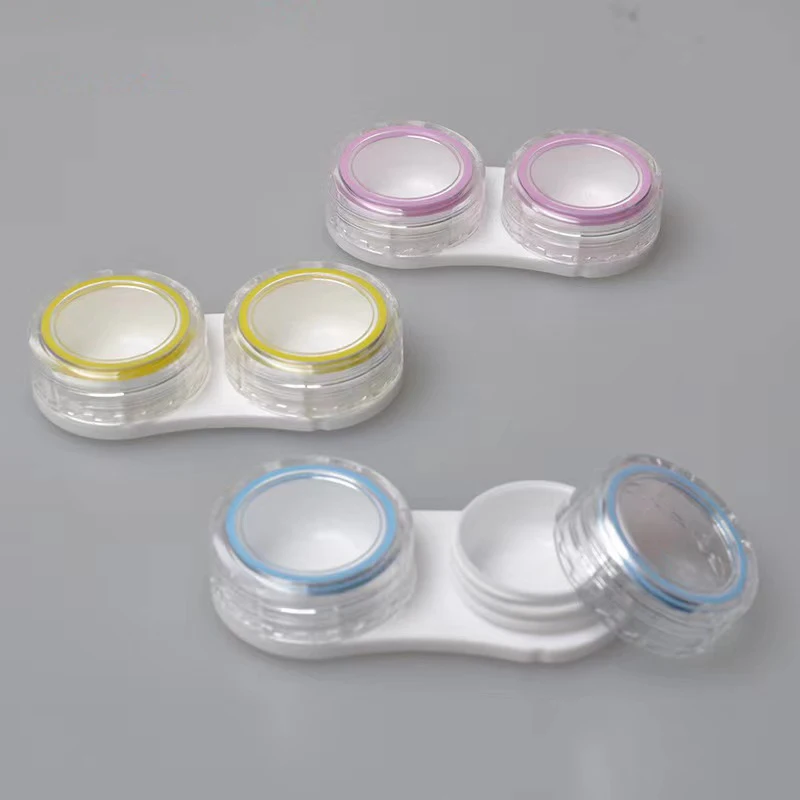 Милый чехол для контактных линз разных цветов с индивидуальным логотипом