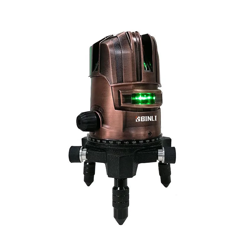  Multi 5 Lines Blue 360 Degree Rotary Self Leveling Cross Laser