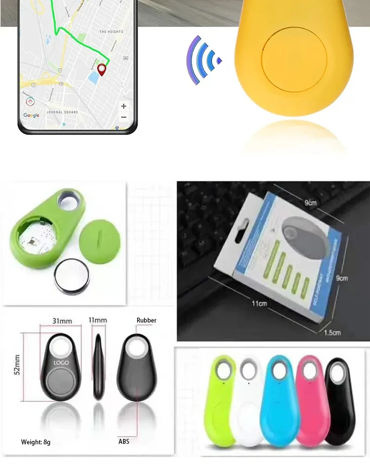Портативный мини электронный ключ искатель смарт-трекер Gps собака кошка Bluetooth Анти-потерянное устройство