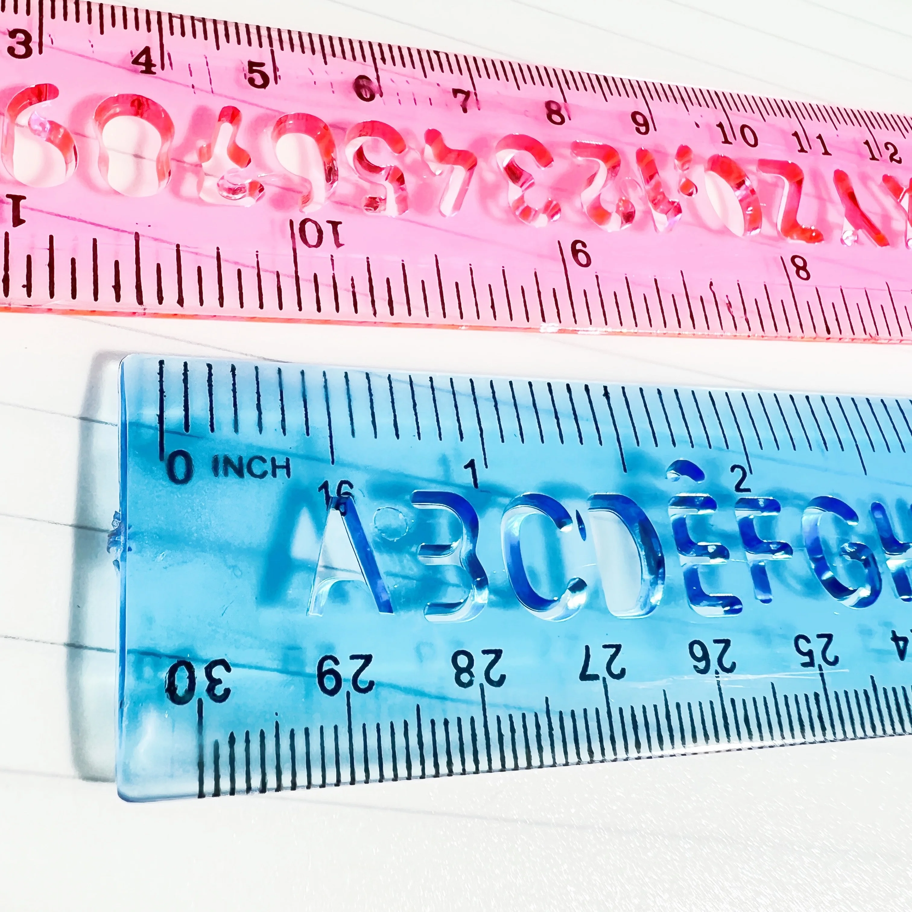 Wholesale cheap 30cm ruler plastic  straight rulers scale ruler set for office school