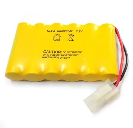 GEB High quality battery Ni-CD AA400mah 7.2v rechargeable battery pack for RC  Electric Toys