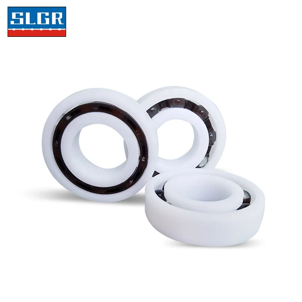 SLGR-BRAH011 6204 Plastic Nylon Bearing PA6 POM Deep Groove Ball Bearing Good Wear Resistance