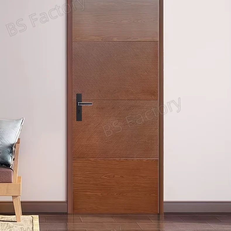 Дверь поворотная 36 деревянных дверей в Нигерии прочные для арки Малайзия Великобритания Hdf 8 современные Звукоизолированные деревянные двери твердые