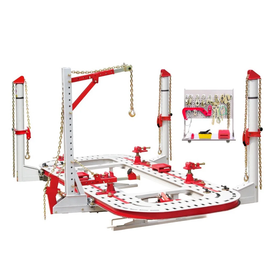 Four tower Car repair straighten bench Girder Calibrator Auto body collision Frame repair machine Frame Machine