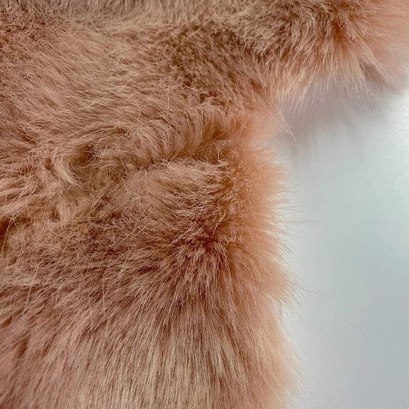 wholesale shag artificial fox fur fabric colorful plush long faux fur fabric