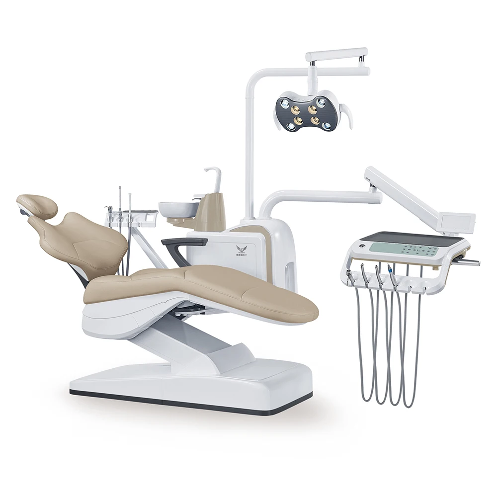 Hot selling dental unit with  cup holder and  interlock protection