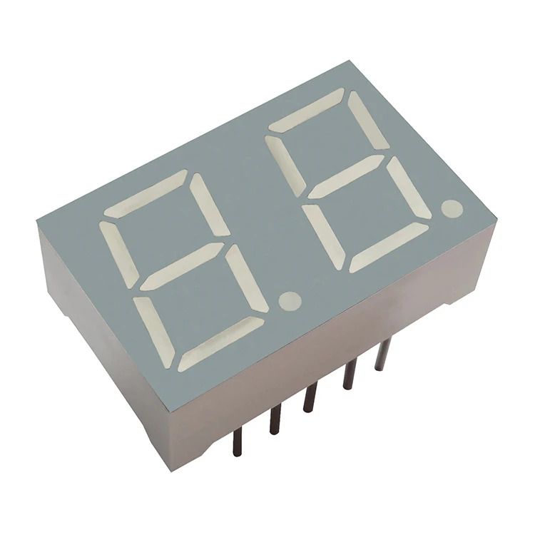 
0.8' 20.32mm 2 digit common cathode or anode seven segment led display 