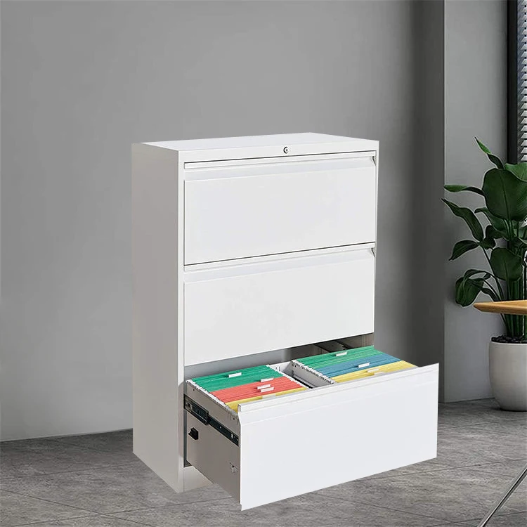 Korean Modular Xxxn 4 Shelve Storage Glass Door Metal Filing  3 Drawer Lateral File Cabinet With Lock