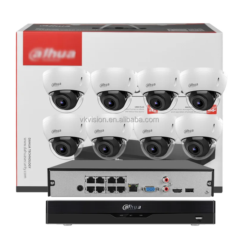 Dahua Original 2MP 4MP 8MP Sim Card Turret Bullet Dome Motion Detection audio Security CCTV Network 4k POE IP Camera System