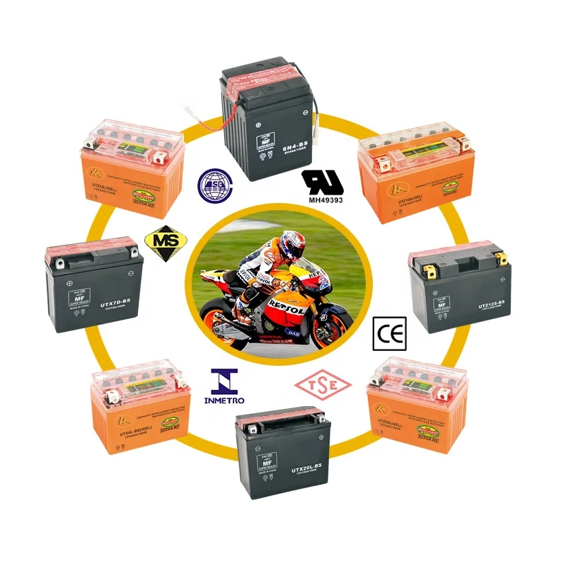 Deep cycle GEL lead acid battery motorcycle 12v