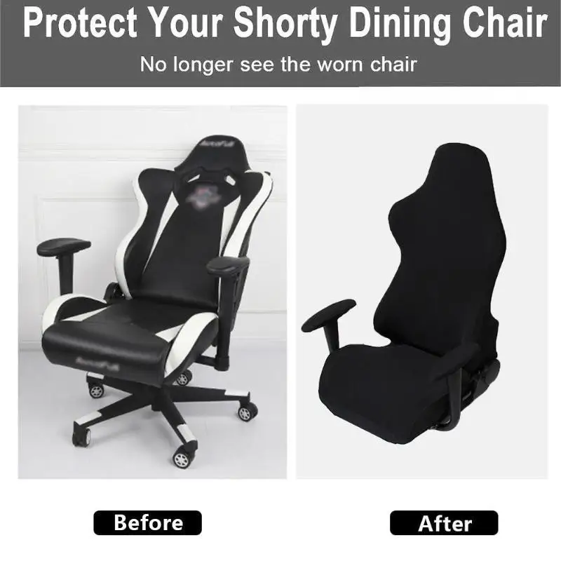 Computer Desk Chair Slipcovers Spandex Jacquard Stretch Gaming Chair Cover.jpg