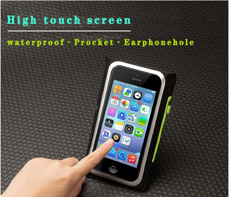 Waterproof Multifunctional Arm Pouch Bag Neoprene Sports Arm Band with Call Phone ID Card Holder 2023 6.5 Inches Unisex Nylon