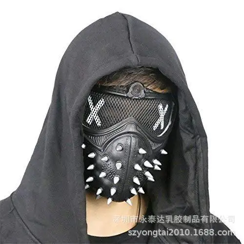 Halloween Punk Willow Nail Mask Cosplay Masquerade Party Mask Grim Reaper Watch Dog Mask