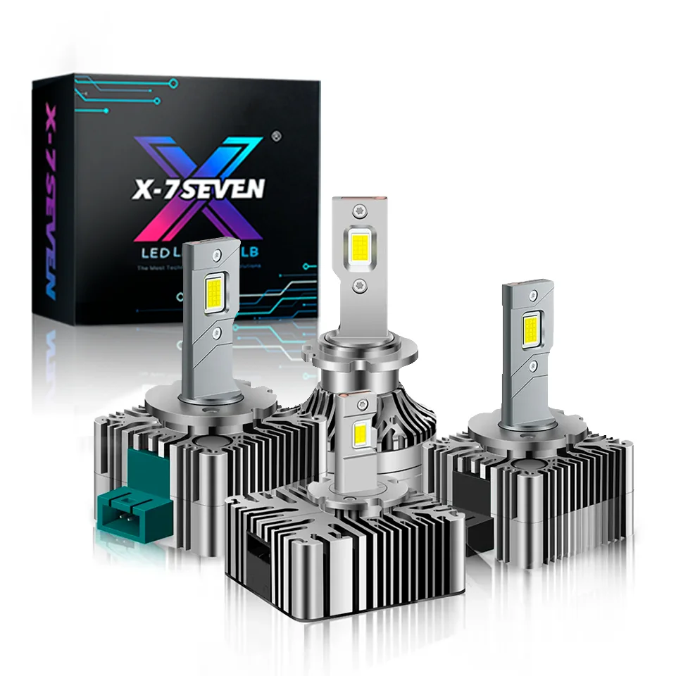 X-7SEVEN высокомощная серия XDPR 6500K 100W 10000LM D1S D2S D3S D4S D5S D8S D2H Универсальная автомобильная светодиодная фара