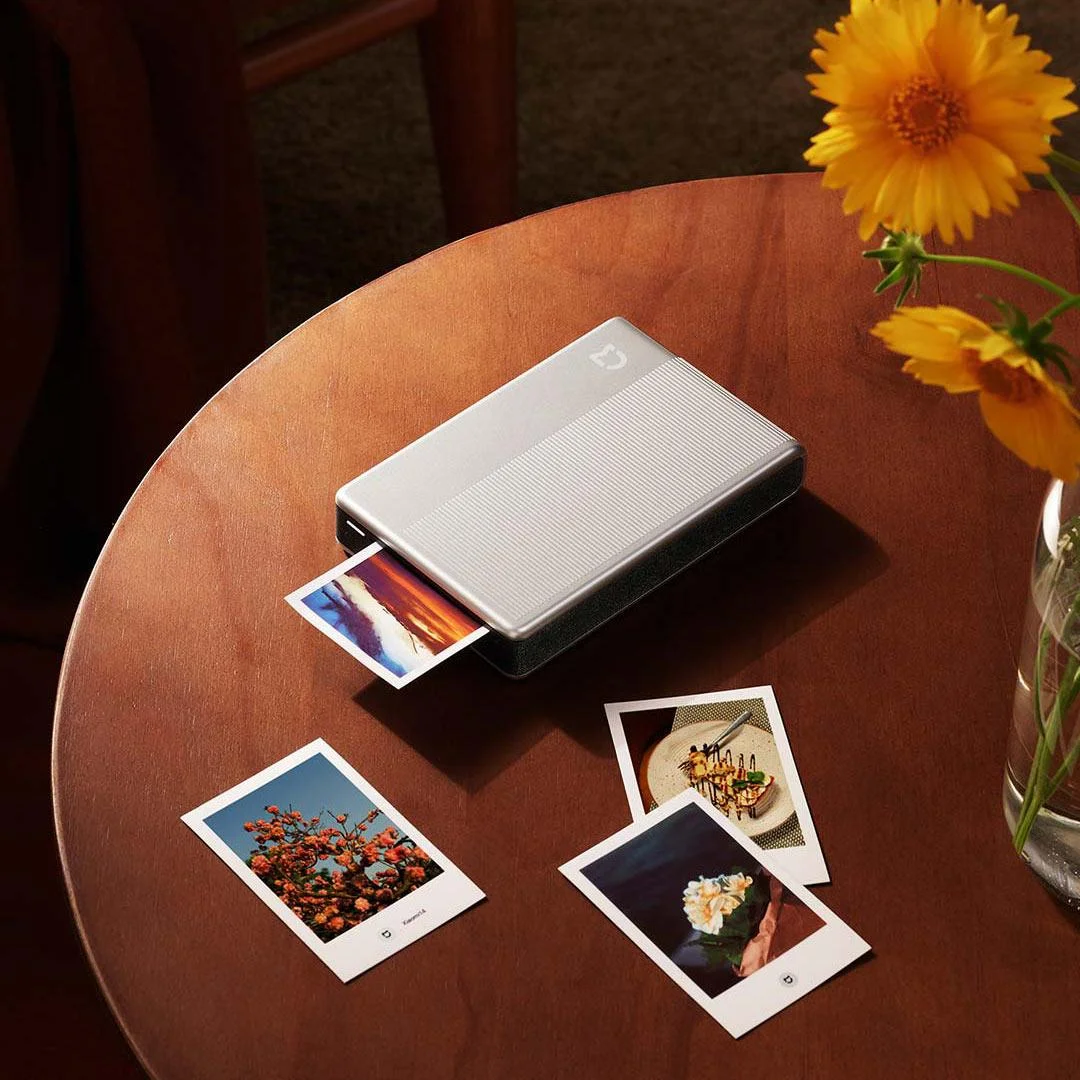 Карманный фотопринтер Xiaomi Mijia 1S умный мини подключен к Mi Home APP перезаряжаемый 500 мАч