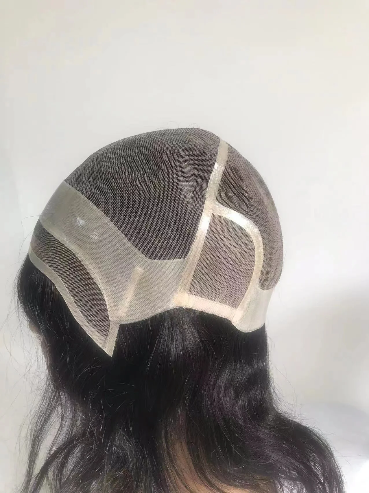 HQ Affordable Hair System Full Lace 100% Human Hair Men Wig Factory Wholesale Price lace front wigs human hair