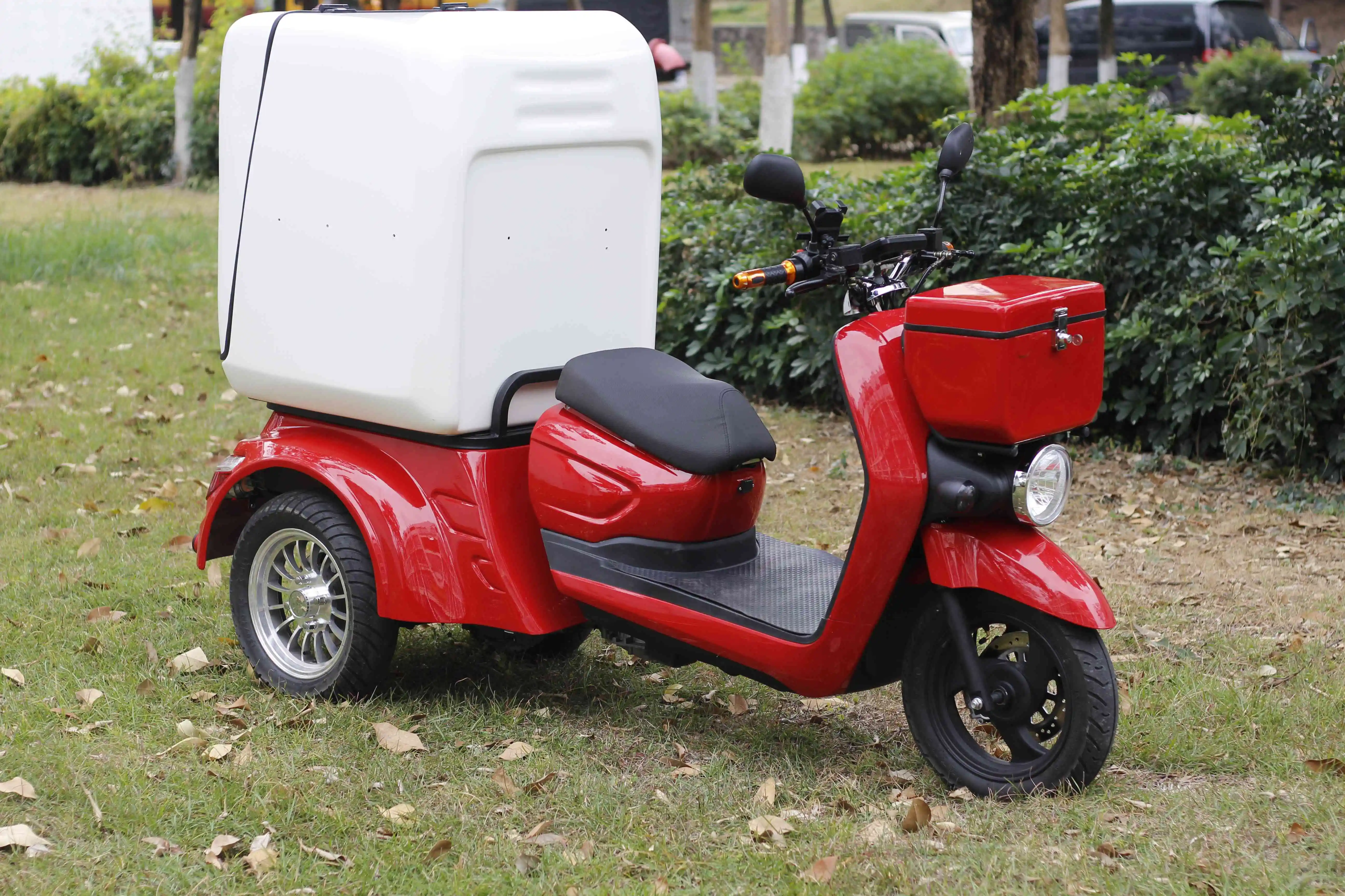 60v 3000w 3-wheel swing electric scooter delivery tricycle with restaurant food delivery